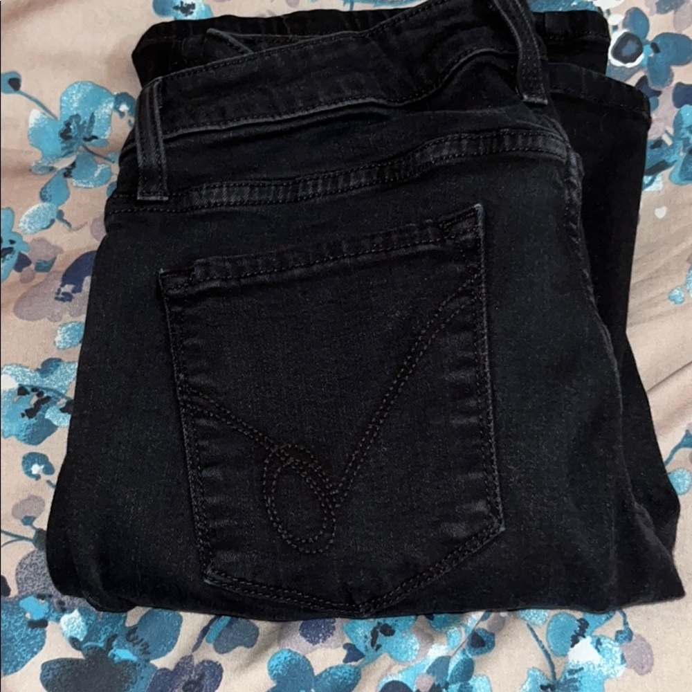 Bebe black stretch skinny jeans